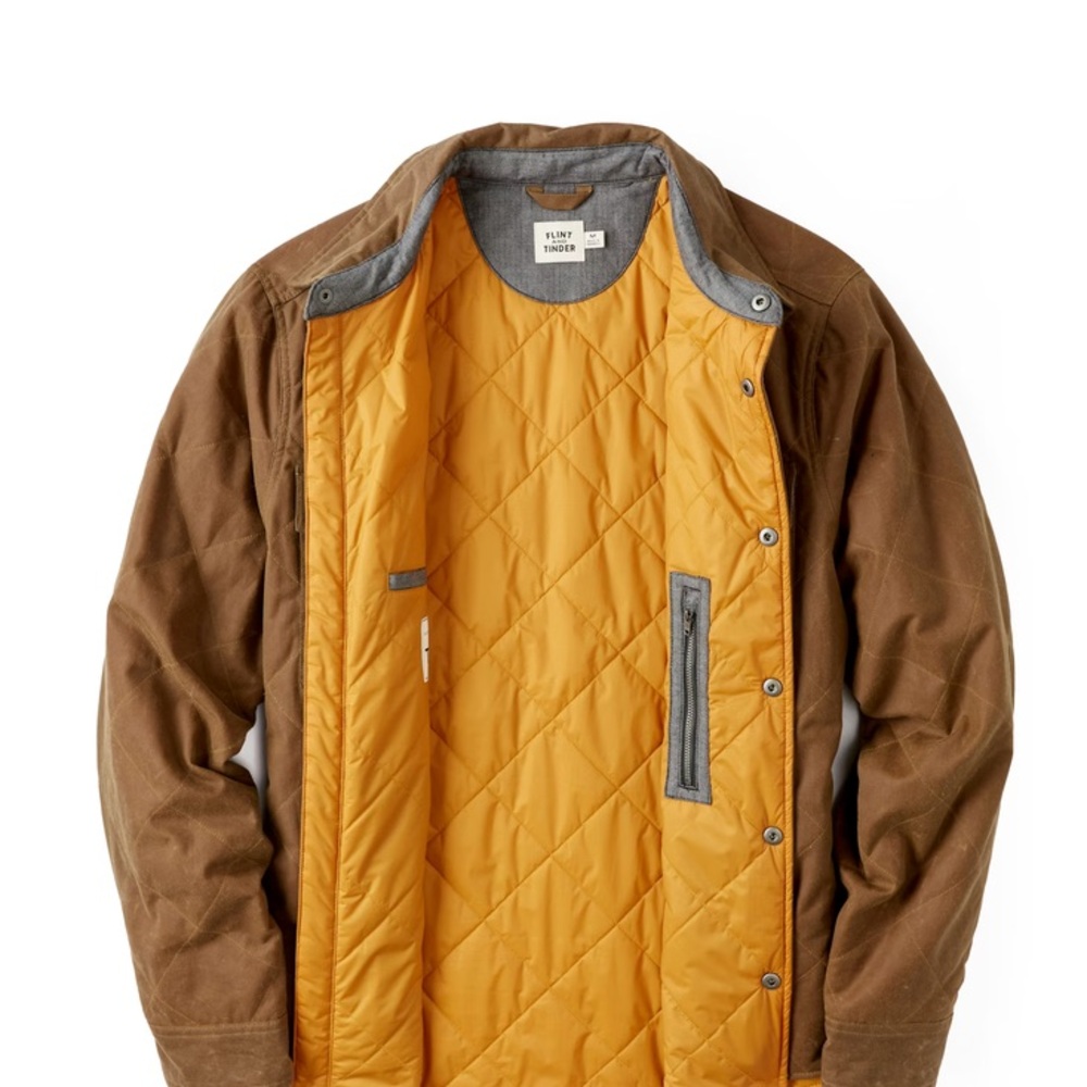 Flint and Tinder Waxed Canvas Insulated Shirt Jacket - Picture 3 of 3